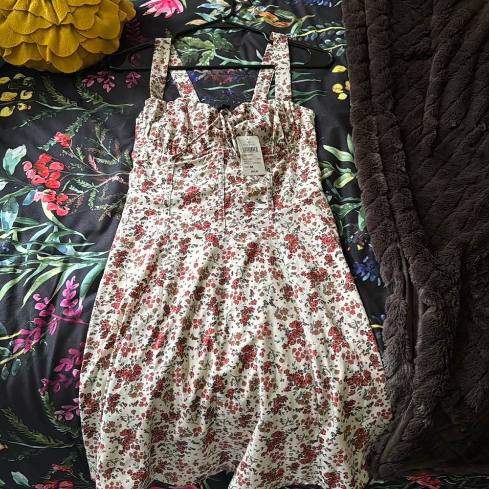 Windsor Love is in the Air Floral Chiffon A-Line Milk Maid Mini Dress